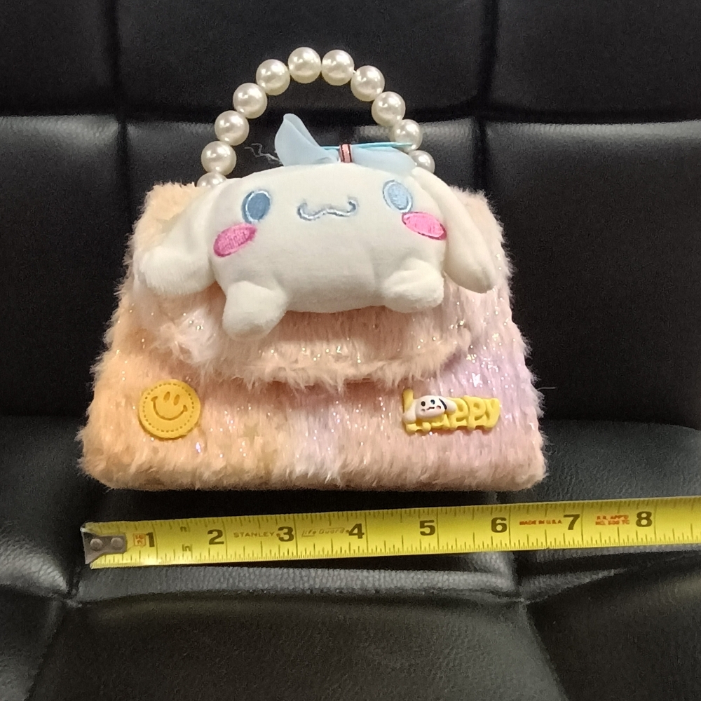 HOST PICK NWOT CINNAROLL Faux Fur Mini Purse - Picture 7 of 9